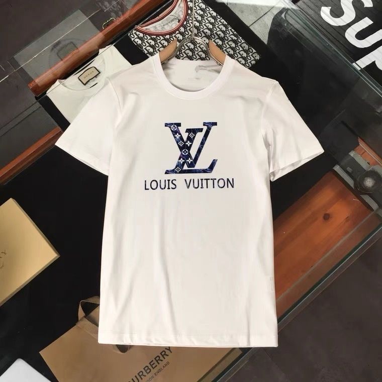 Replica Designer Louis Vuitton Casual Letter Print T-Shirt