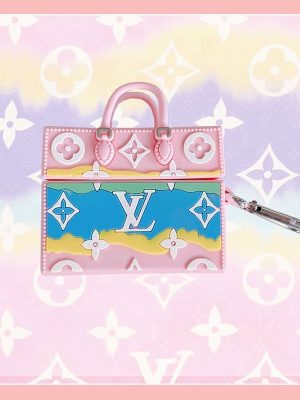 Replica Designer Louis Vuitton Creative Pink Bag Silicone Soft Protective Cover