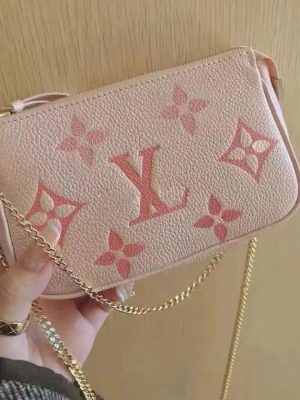 Replica Designer Louis Vuitton Fashion Letter Gradient Print Chain Shoulder Bag