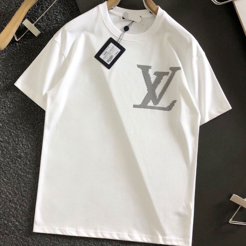 Replica Designer Louis Vuitton Fashion Letter Print Short Sleeve T-Shirt