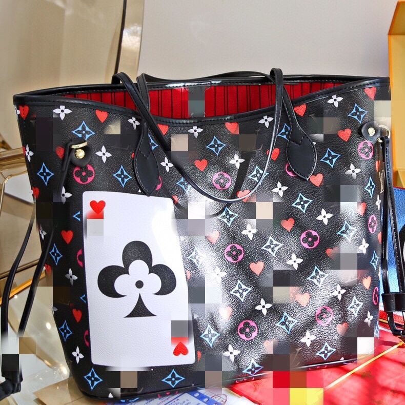 Replica Designer Louis Vuitton Fashion Multicolor Print Shoulder Tote Bag