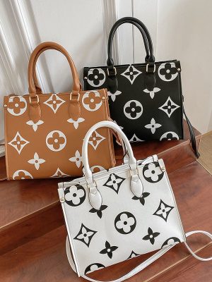 Replica Designer Louis Vuitton Moda Stampa Grande Capacità Tote Bag