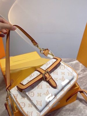Replica Designer Louis Vuitton Fashion Printing Splicing One-Shoulder Underarm Bag