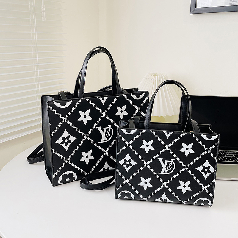 Replica Designer Louis Vuitton Fashion Rhombus Design Large Capacity Tote Bag