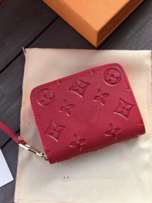 Replica Designer Louis Vuitton Fashion Solid Color Embossed Pebble Wallet