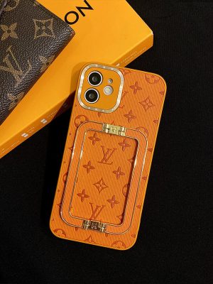Replica Designer Louis Vuitton Metal Square Buckle Bracket Mobile Phone Case