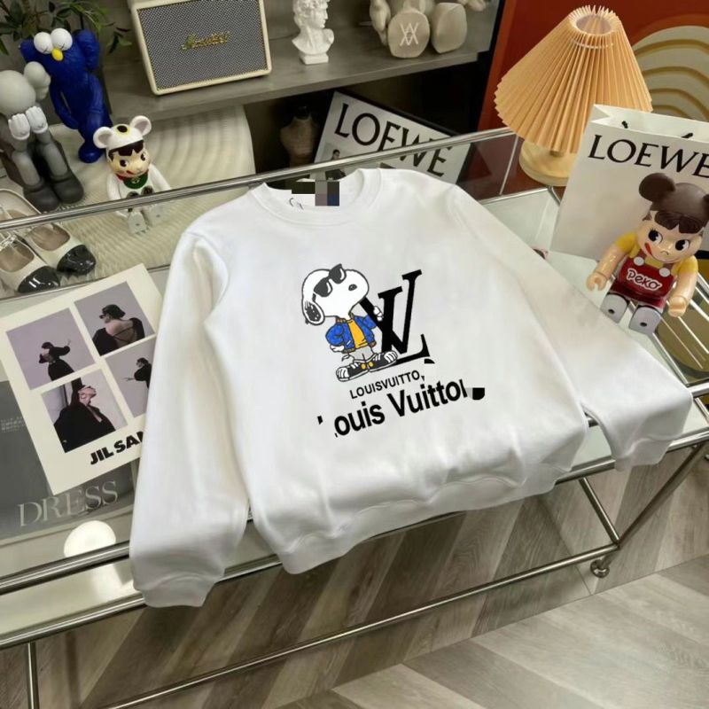 Replica Designer Louis Vuitton Print Crew Neck Couple Loose Sweatshirt
