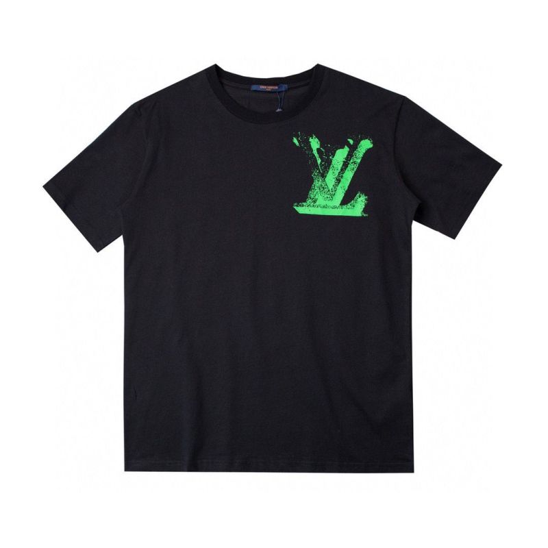 Replica Designer Louis Vuitton Simple Men And Women Couple Short-Sleeved T-Shirt