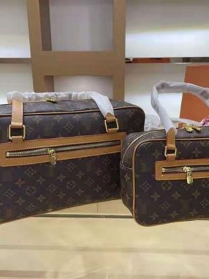 Replica Designer Louis Vuitton Vintage-Print Large-Capacity Shoulder Bag
