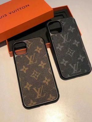 Replica Designer Louis Vuitton Vintage Print PU Phone Case