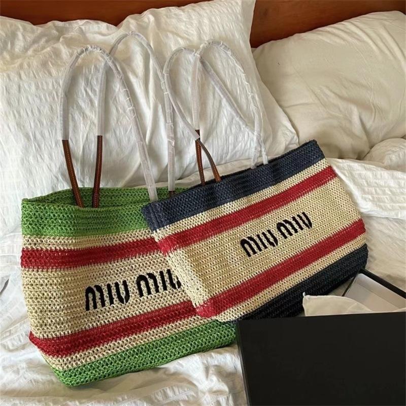 Replica Designer Miumiu Contrast Color Shoulder Bag