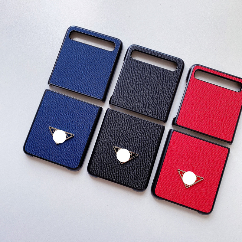 Replica Designer Prada Folding Leather Hard Shell Phone Protective Case