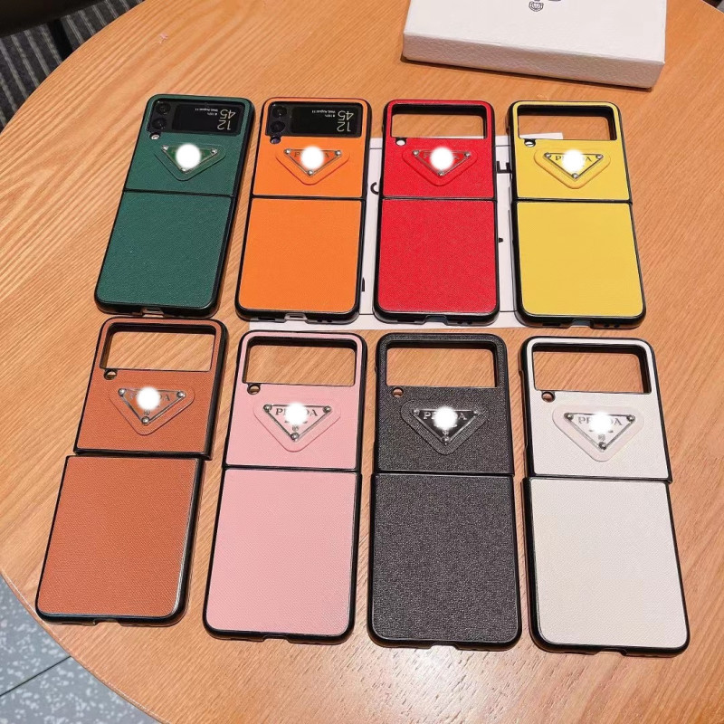 Replica Designer Prada Folding Screen Leather Mobile Phone Shell Protective Case