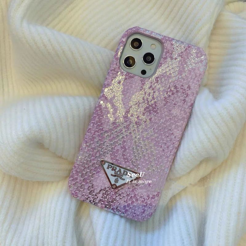 Replica Designer Prada Gradient Mermaid Pink Mobile Phone Case
