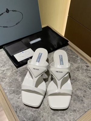 Replica Designer Prada Kitten With Square Toe Candy Color Sandals