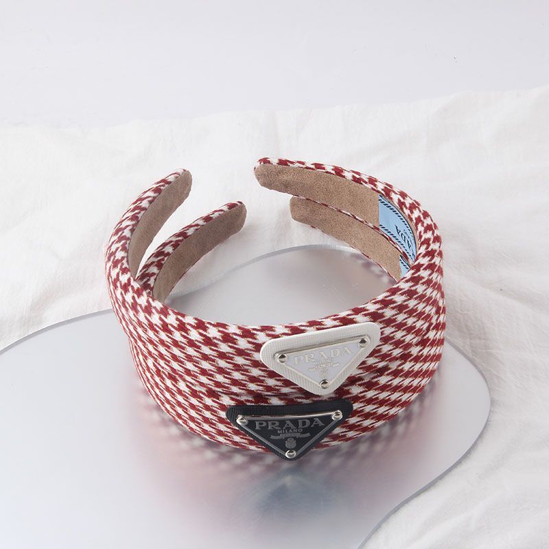 Replica Designer Prada Small Fresh High-Skull Headband