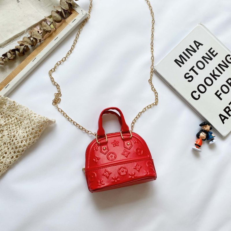 Replica Designer Presbyopia Shell Kids Handbag New Personality Baby Girl Stereotyped Diagonal Bag Mini Cute Coin Purse