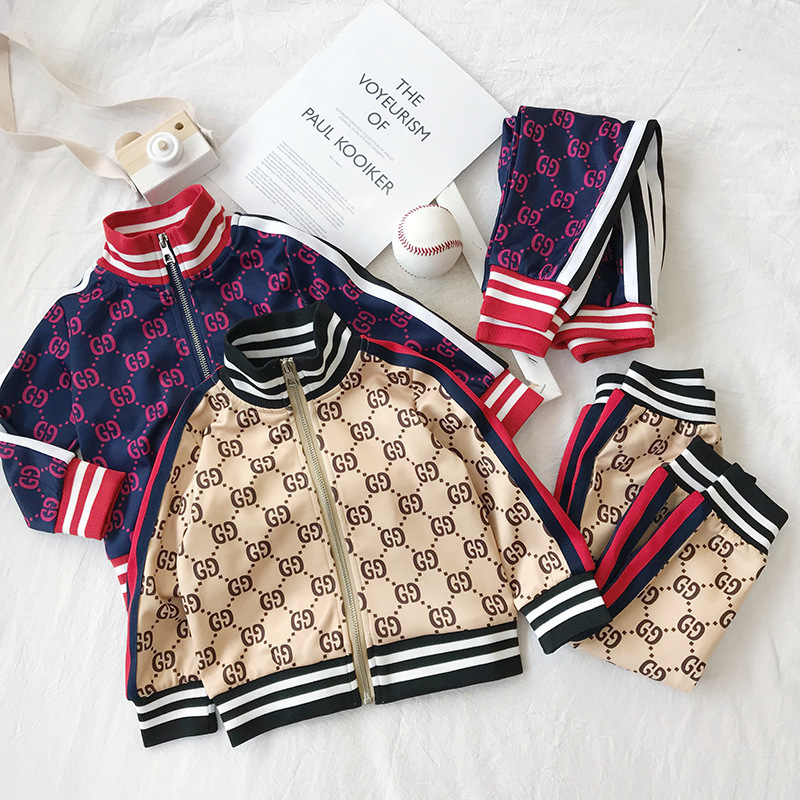 Replica Designer Replica Gucci Design Kids Suit Sportswear Boys And Girls Two Piece Baby Outer Wear Clothing