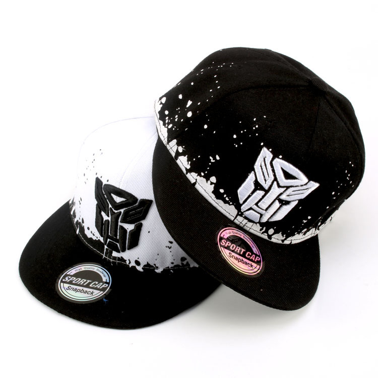 Replica Designer Replica TransformersDesign Inkjet Embroidery Kids Hats Boys And Girls Flat Brim Hip Hop Cap Baseball Cap