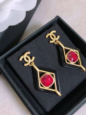 Replica Designer Vintage Square Cutout Earrings