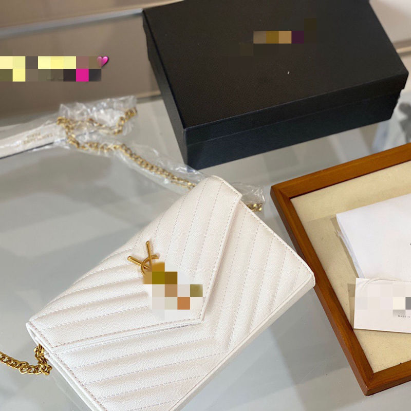 Replica Designer YSL Women Fashion Caviar Shoulder Envelope Bags
