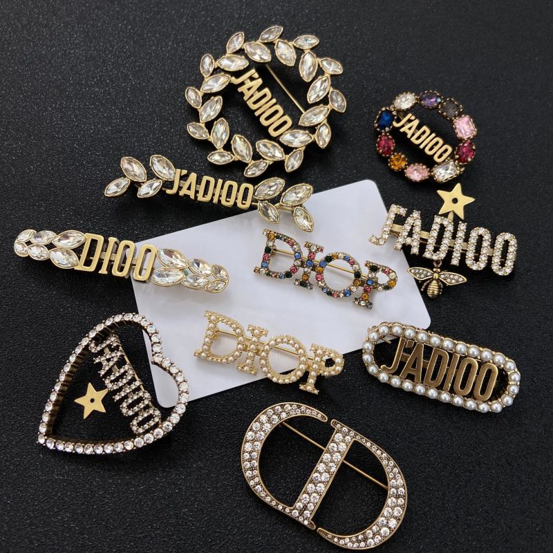Replica Designer er Dior Women Fashion CD Letter Pearl Brooch