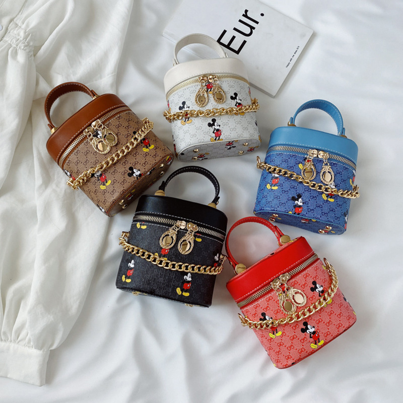Replica Designer er Gucci Mickey Mouse Kids Retro Bucket Bag