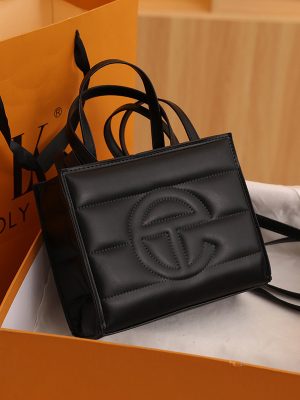 Replica Designer er Telfar Women Vintage Embossed Letter Shoulder Bag