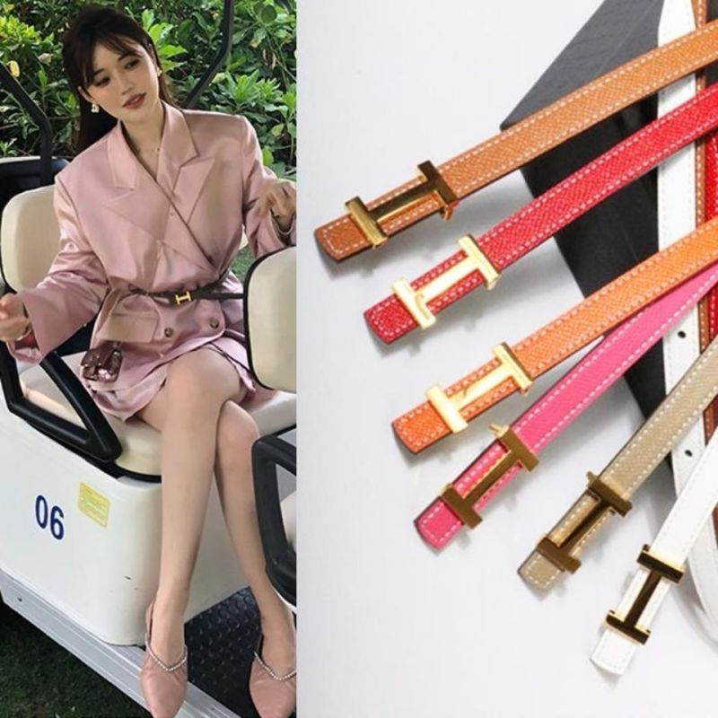 Replica Hermes Women Fashion Leather H Kelly Belt
