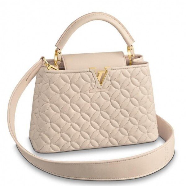 Replica Louis Vuitton Capucines BB Bag In Quilting Lambskin M55361 BLV818 For Sale