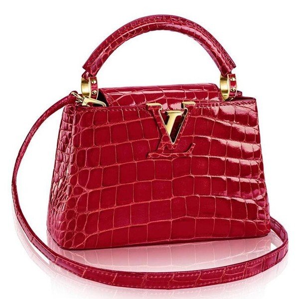 Replica Louis Vuitton Capucines Mini Crocodile Bag N93254 BLV808 For Sale