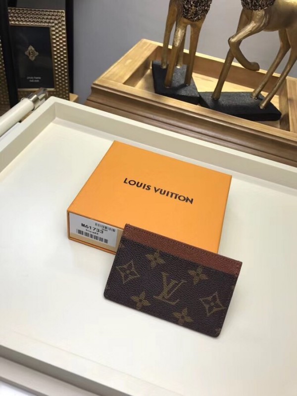 Replica Louis Vuitton Card Holder Monogram Canvas M61733 For Sale