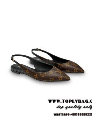 Replica Louis Vuitton Cherie Slingback Ballerina LV 1A68AV For Sale