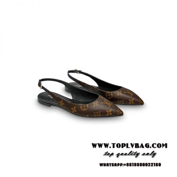 Replica Louis Vuitton Cherie Slingback Ballerina LV 1A68AV For Sale